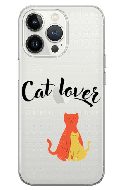 Чохол для телефону з принтом "Котолюб ка". Кішка, коти, котолюб, любов, природа, тварини. CustomPrint.market
