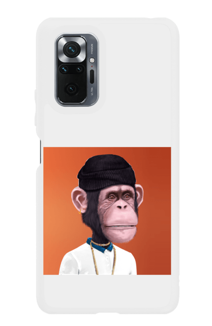 Чохол для телефону з принтом "Мавпочка 4". Nft, персонаж, принти, ручне малювання, футболки. CustomPrint.market