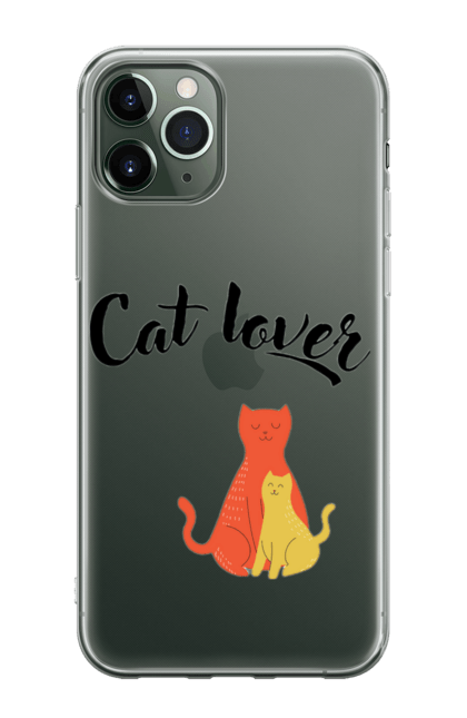 Чохол для телефону з принтом "Котолюб ка". Кішка, коти, котолюб, любов, природа, тварини. CustomPrint.market