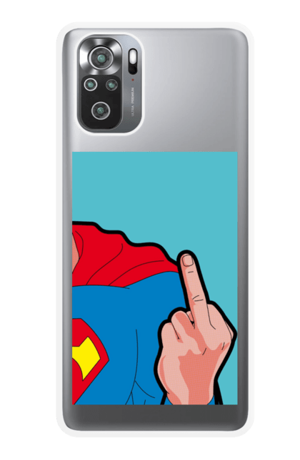 Чохол для телефону з принтом "Супермен". Бетмен, брутальні принти, комікси, круті принти, ліга справедливості, супермен. CustomPrint.market