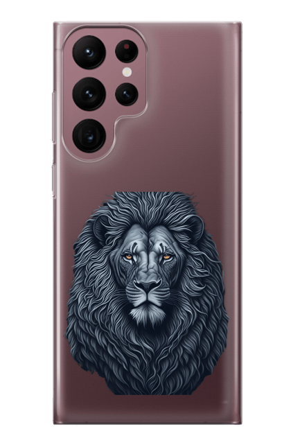 Чохол для телефону з принтом "Захоплююча ілюстрація величного лева". Велич, величний лев, лев. CustomPrint.market