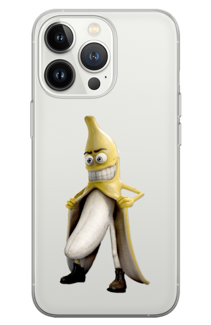 Чохол для телефону з принтом "Банан". Банан, секс, смех, шутка, эксгибиционист. CustomPrint.market