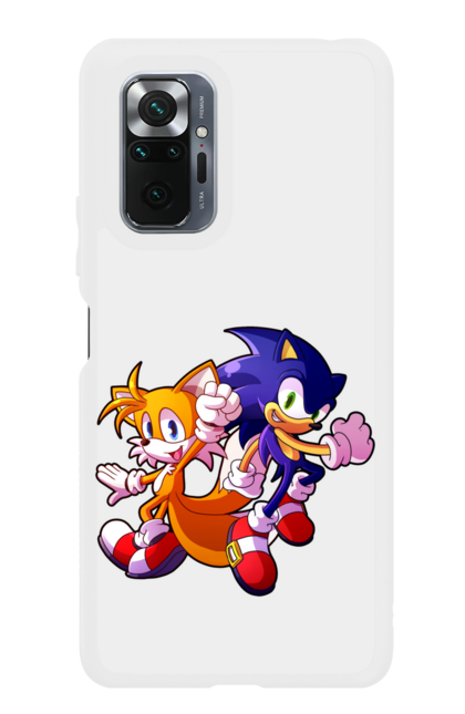 Чохол для телефону з принтом "Тейлз и Соник 2". Sega, shadow, sonic, sonic x, x, ежик, игра, наклз, сега, скорость, соник, тейлз, шедоу. CustomPrint.market