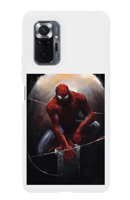 Чохол для телефону з принтом "Людина павук". Marvel, герои, паук, тьма, человек паук. CustomPrint.market