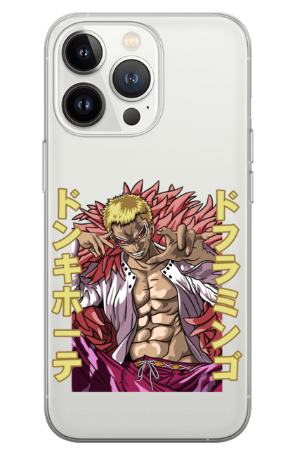 Phone case with prints One Piece Donquixote Doflamingo. Anime, donquixote doflamingo, heavenly yaksha, manga, one piece, straw hat pirates. 2070702