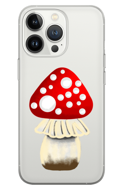 Чохол для телефону з принтом "Гриб". Mushroom, гриб, грибочок, ліс, мухомор, природа. CustomPrint.market