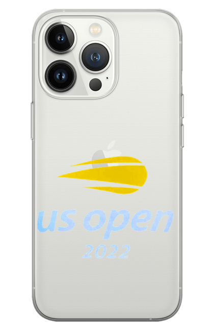 Чохол для телефону з принтом "Тенісний турнір US Open 2022". Великий теніс, відкритий чемпіонат, гравці, м`яч, нью йорк, призовий фонд, ракетка, спонсор, хард, чемпіонат америки. CustomPrint.market