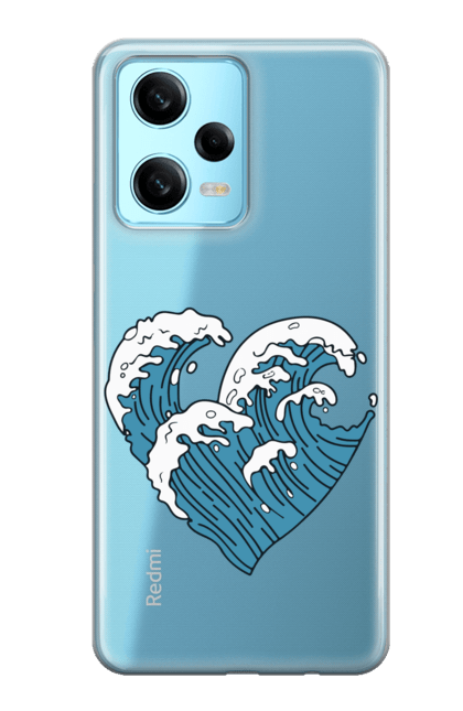 Чохол для телефону з принтом "Море любові". Для закоханих, любов, море, океан, романтика, романтичне, хвилі. CustomPrint.market