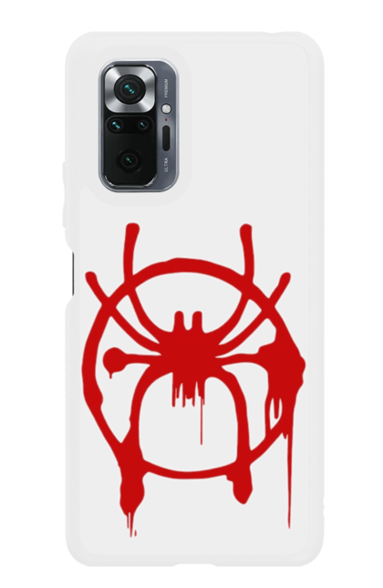 Чохол для телефону з принтом "Людина Павук Майлз Моралес". Людина павук, майлз моралес, паук, человек, человек паук. CustomPrint.market