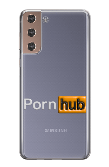 Чохол для телефону з принтом "Порно Хаб". Гумор, логотип порнохаб, молодіжна, порно хаб, порнхаб. CustomPrint.market