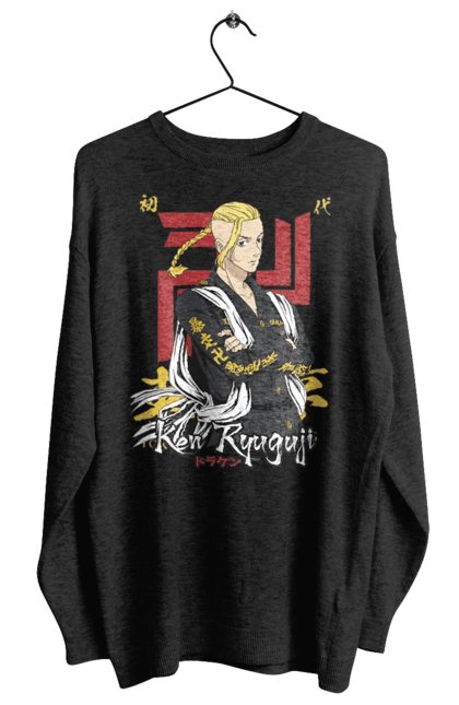 Women's sweatshirt with prints Tokyo Revengers Draken. Anime, draken, ken ryuguji, ken-chin, manga, serial, tokyo manji gang, tokyo revengers. 2070702