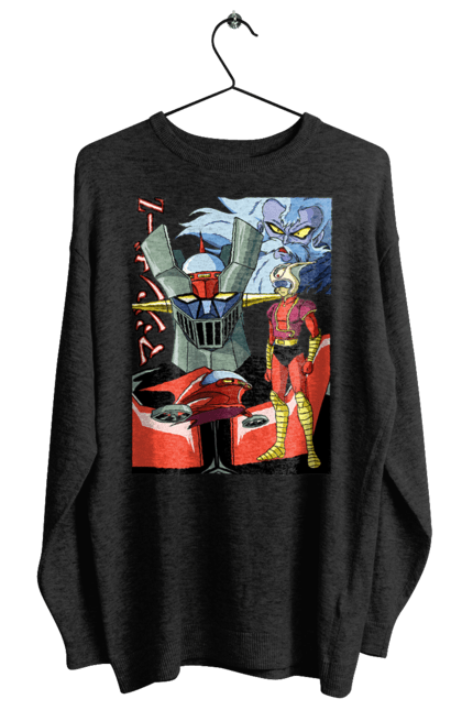 Women's sweatshirt with prints Mazinger Z Grendizer. Anime, goldorak, goldrake, grendizer, manga, mazinger z, mecha, robots. 2070702