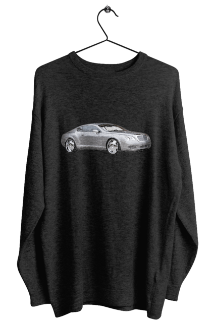 Світшот жіночий з принтом "Авто". Авто, автомобиль, дорогий автомобіль, сірий автомобіль, стильний автомобіль. 2070702