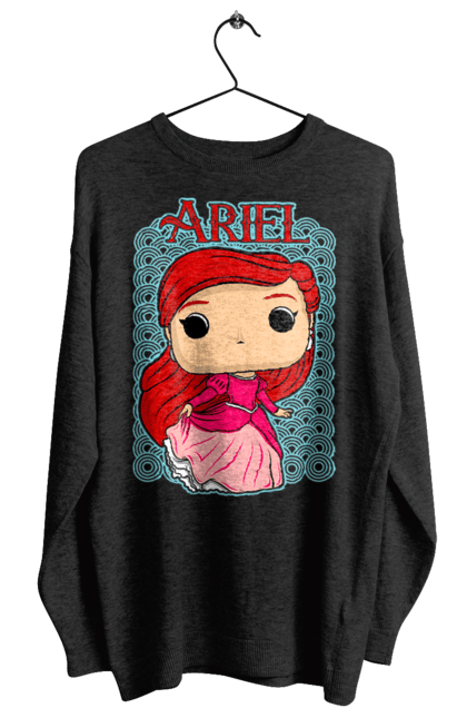 Свитшот женский с принтом Ариэль. Ariel, little mermaid, ариэль, принцесса, русалочка, сказка. 2070702