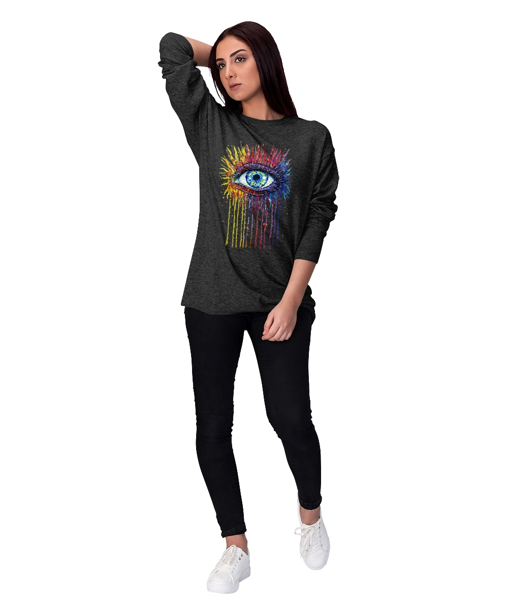 Красочно Течет Глаз