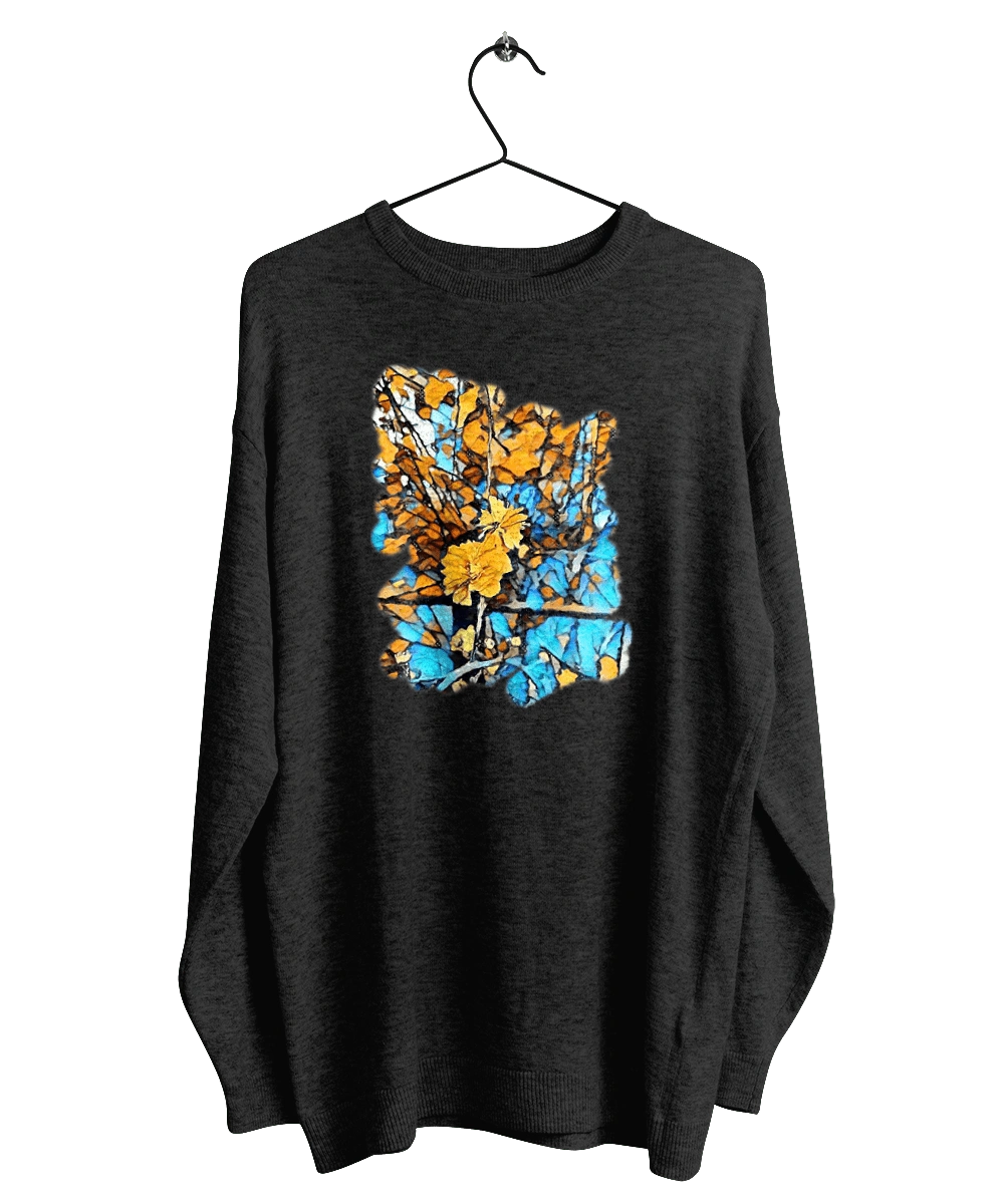 Yellow flowers on a blue background