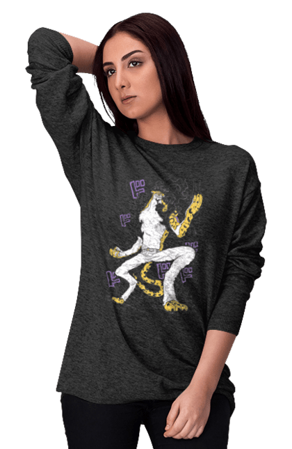 Women's sweatshirt with prints One Piece Rob Lucci. Anime, lucci, manga, one piece, pirates, rob lucci. 2070702