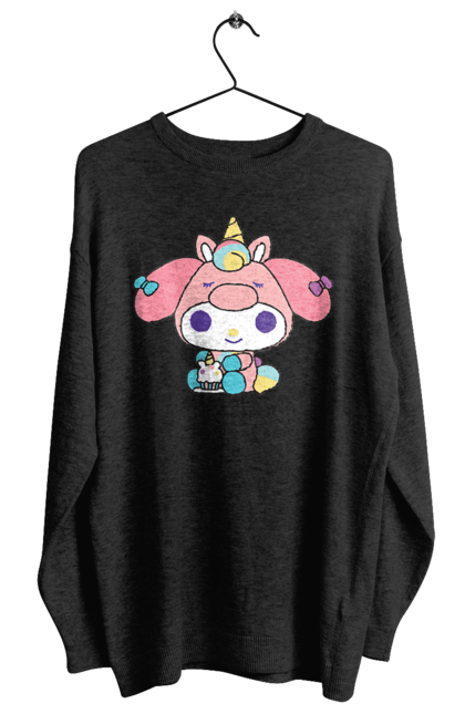 Women's sweatshirt with prints My Melody. Hello kitty, my melody, sanrio. 2070702