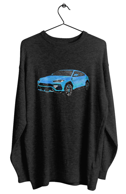 Свитшот женский с принтом Ламборгини Урус. Автомобиль, ламборгини, ламборгини урус, урус. 2070702