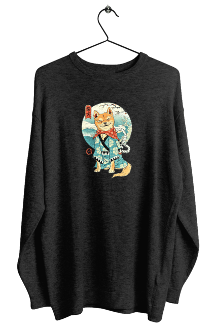 Women's sweatshirt with prints Shiba Inu. Dog, dog lover, doggie, japan, shiba, shiba inu. 2070702