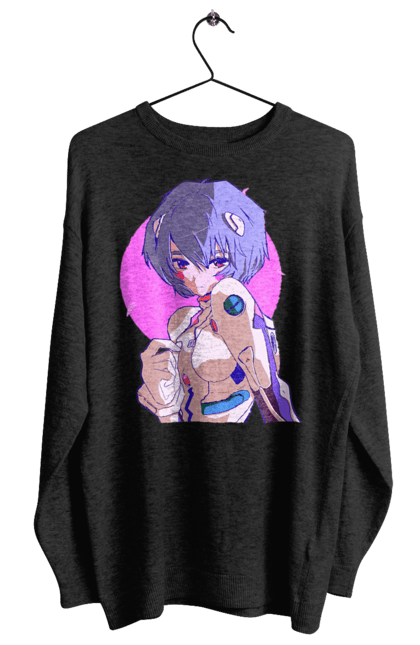 Women's sweatshirt with prints Evangelion Rei. Anime, evangelion, eve, kaoru, manga, rei ayanami, shinji. 2070702