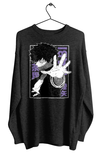 Світшот жіночий з принтом "Моя академія героїв Дабі". Dabi, my hero academia, todoroki, toya todoroki, академія юей, аніме, дабі, моя академія героїв, тодорокі, тойя тодорокі. 2070702