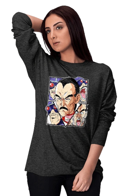 Women`s sweatshirt with prints Dragon Ball Tao Pai Pai. Anime, dragon ball, goku, manga, mercenary tao, tao pai pai, tv series, vegeta. 2070702
