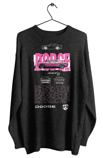 Women's sweatshirt with prints Dodge. Automobile, car, challenger, chrysler, dodge, race. 2070702