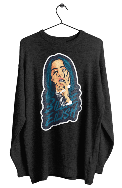 Світшот жіночий з принтом "Billie Eilish". Активістка, біллі айліш, мизукант, права, співачка, тварини. 2070702