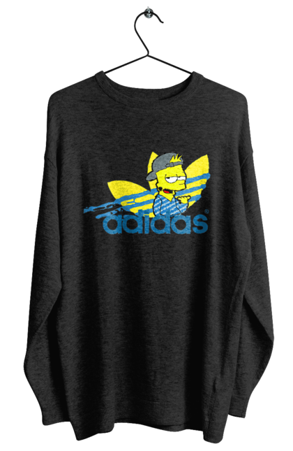 Світшот жіночий з принтом "Adidas Барт". Adidas, bart, адідас, барт, мультфільм, серіал, сімпсон. 2070702