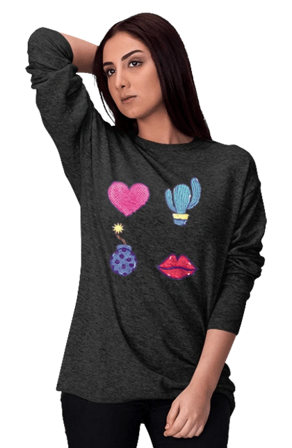 Heart, Cactus, Bomb, Lips