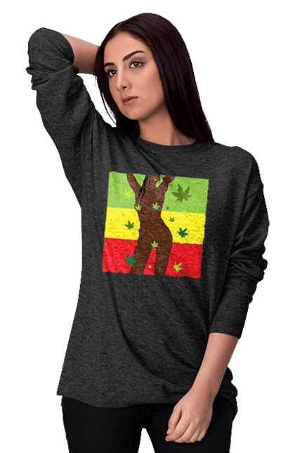 Гола Дівчина І Конопля