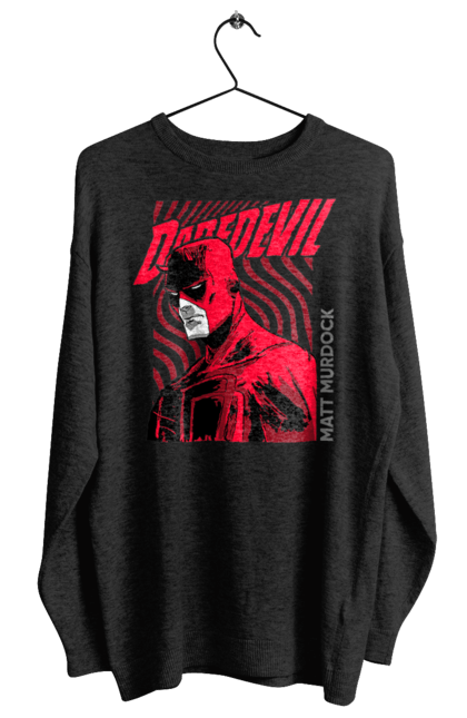 Women's sweatshirt with prints Daredevil. Daredevil, lawyer, marvel, matt murdock, superhero, television series, tv series. 2070702