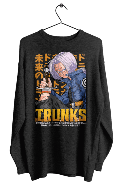 Світшот жіночий з принтом "Перли дракона Транкс". Anime, dragon ball, manga, trunks, аніме, манга, перли дракона, транкс. 2070702