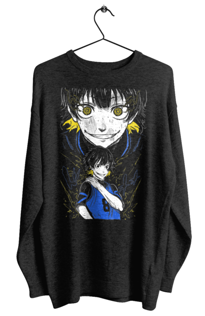 Women's sweatshirt with prints Blue Lock Meguru Bachira. Anime, bachira, blue lock, blue prison, football, manga, meguru, meguru bachira, sport. 2070702