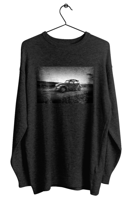 Світшот жіночий з принтом "Ретро машина чб". Авто, ретро, ретро машина, чорно біла машина. 2070702