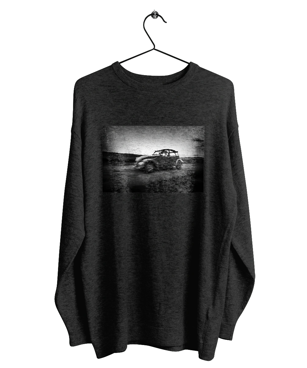 Retro car black and white