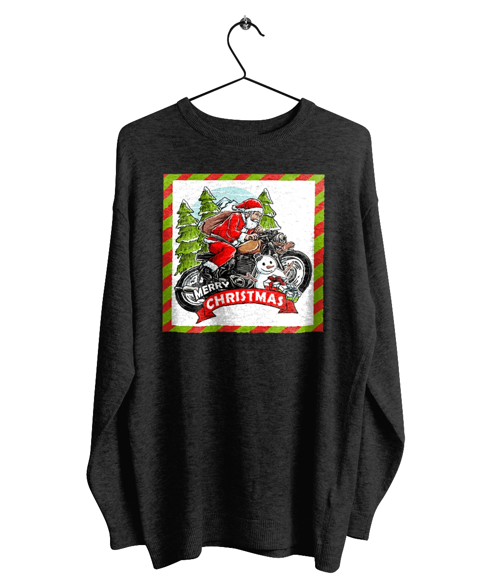 Santa on a motorcycle