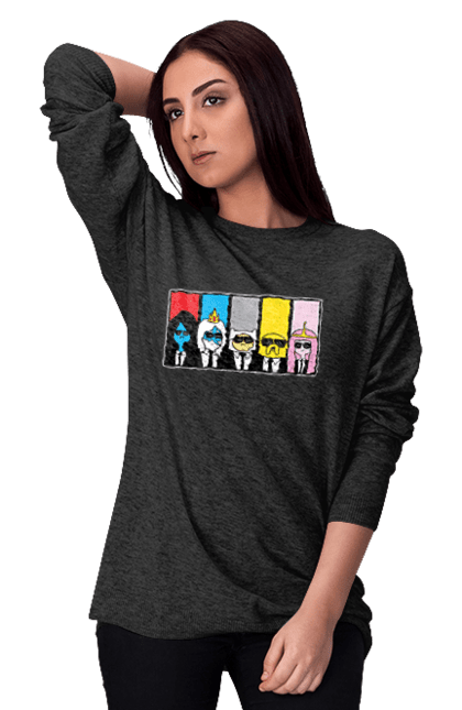 Women's sweatshirt with prints Adventure Time. Adventure time, animated series, cartoon network, land of ooo, tv series. 2070702