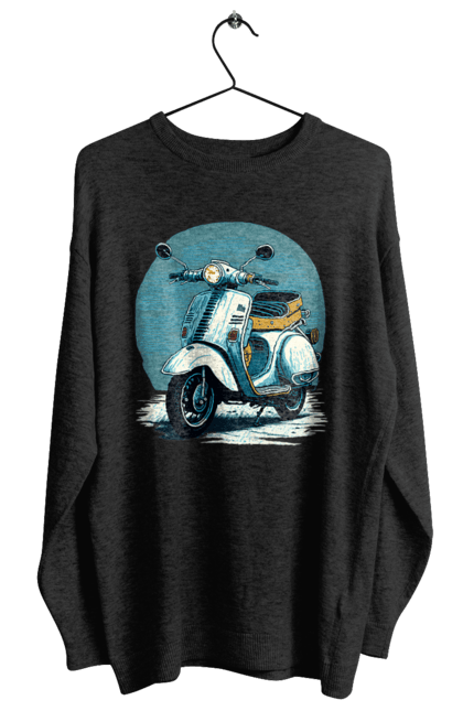 Світшот жіночий з принтом "Мопед". Відпочинок, літо, мопед, скутер, швидкість. 2070702