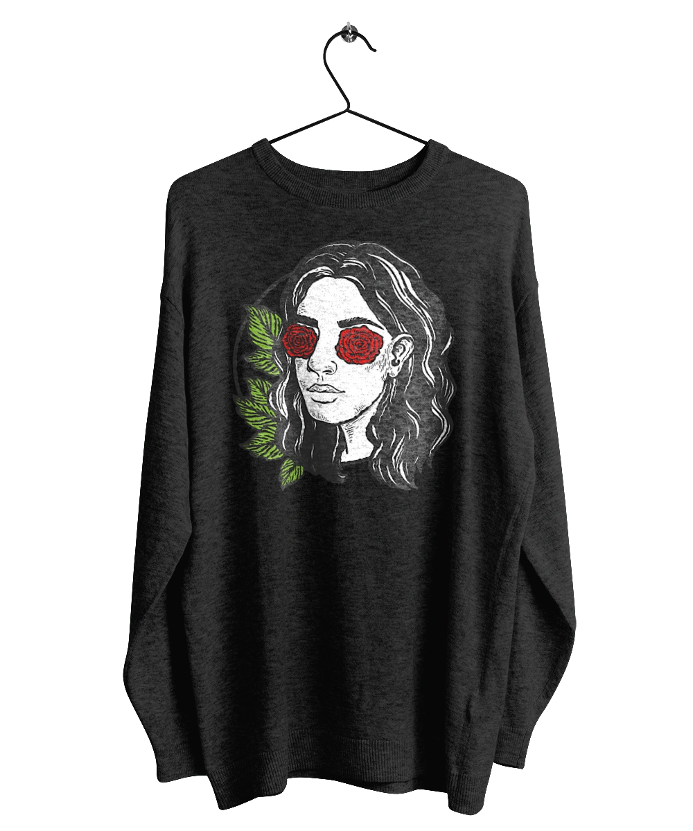 Girl With Roses In The Eyes