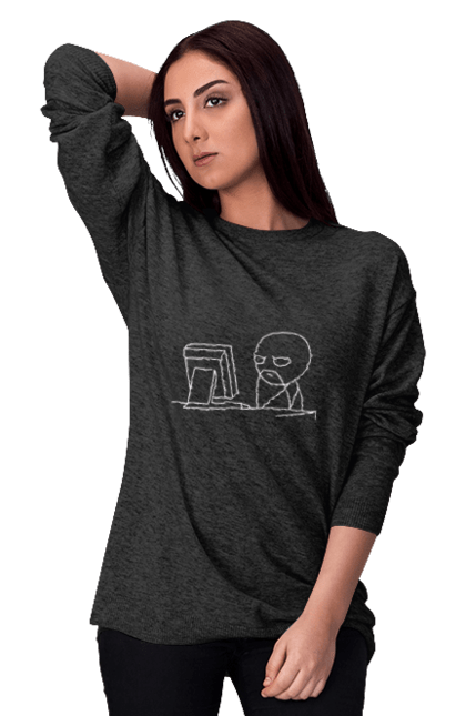 Світшот жіночий з принтом "Програміст". Angular, c, css, html, it, javascript, jquery, php, python, react, svelt, vue, айтишник, айті, гумор, код, кодувати, прогер, програміст, програмісти, ти ж, ти ж програміст, тиж програміст. 2070702