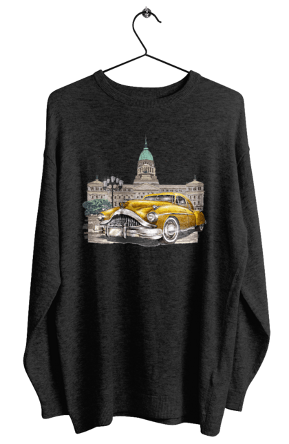 Світшот жіночий з принтом "Автомобіль та архітектура модерн". Автомобіль, архітектура, модерн. 2070702