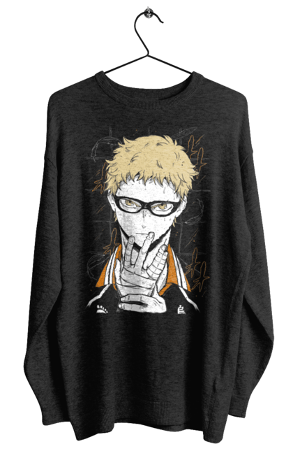 Світшот жіночий з принтом "Волейбол!! Кей Цукішіма". Anime, haikyu, kei tsukishima, manga, tsukishima, аніме, волейбол, кей цукішіма, манга, цукішіма. 2070702