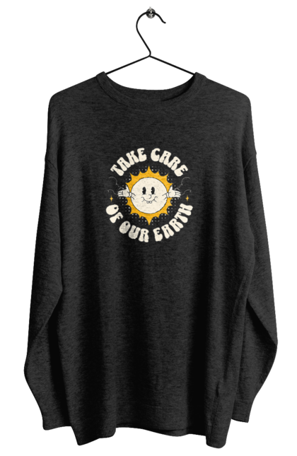 Світшот жіночий з принтом "Земля". Бережіть землю, земля, любите природу. 2070702