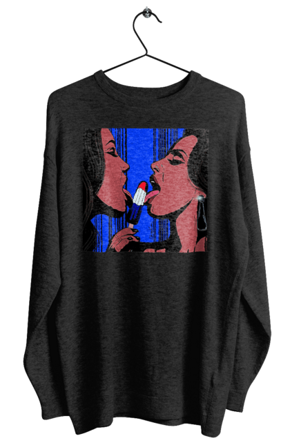 Світшот жіночий з принтом "Дівчата Лижуть Морозиво". Лізатт, смоктати. 2070702