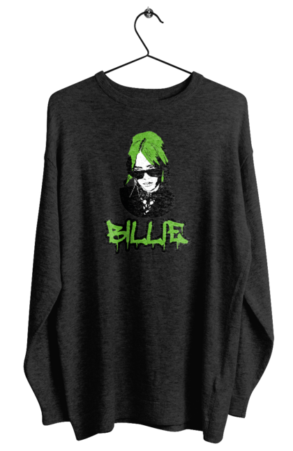 Світшот жіночий з принтом "Billie Eilish". Активістка, біллі айліш, мизукант, права, співачка, тварини. 2070702