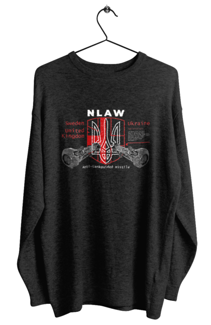 Світшот жіночий з принтом "NLAW". Caesar, himars, nlaw, patriot, weapon, zaluzhny. 2070702