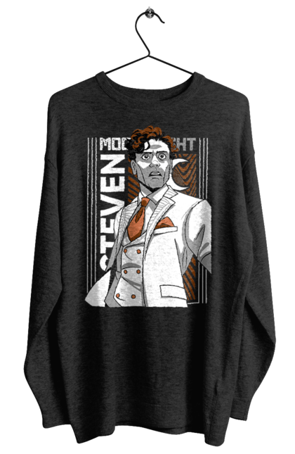 Women's sweatshirt with prints Moon Knight. Marc spector, marvel, mcu, moon knight, series, steven grant, tv show. 2070702