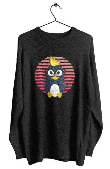 Світшот жіночий з принтом "Лінукс". Айті, айтішнік, девелопер, іт, программіст, розробник. 2070702